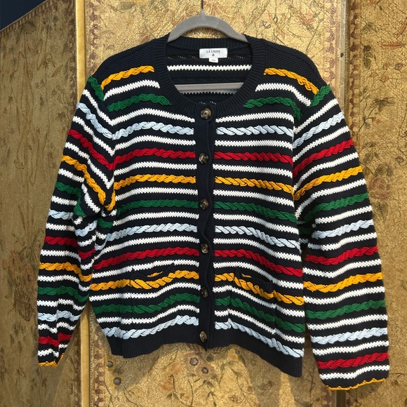 La Ligne Sweaters - La Ligne/ Target Calab Size 1X Navy Striped Sweater